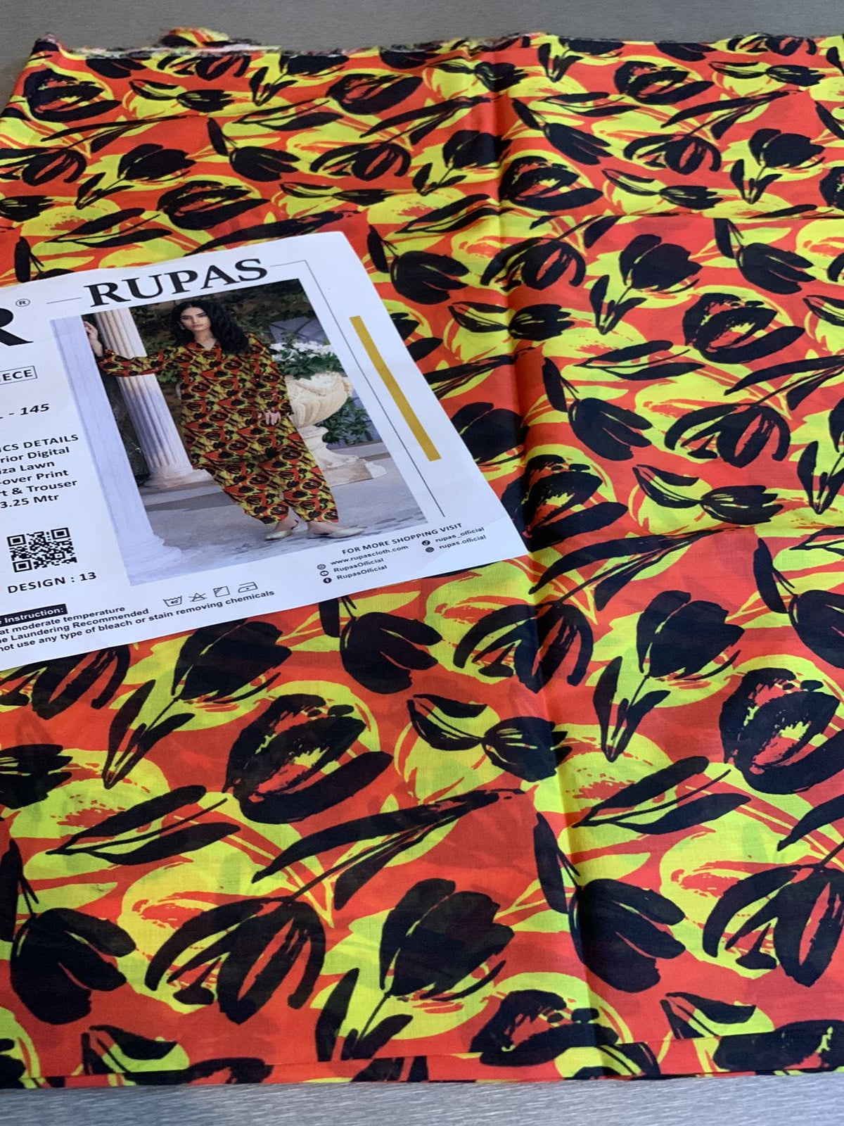 2 Pc Print Lawn